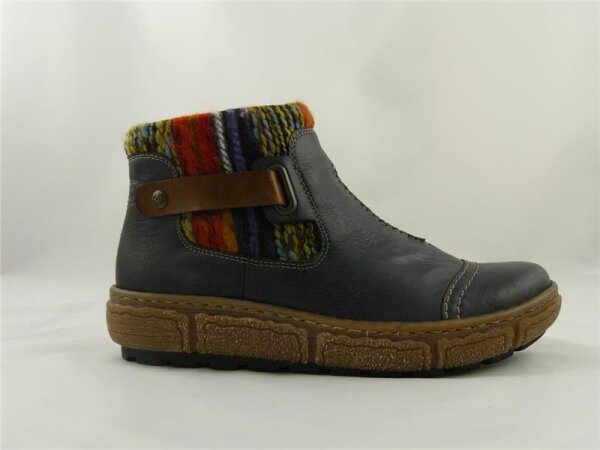 Rieker Damenstiefel Blau Kombi