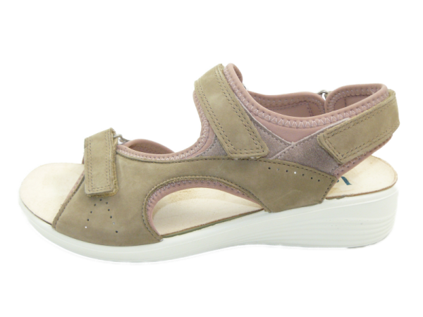 Legero Damensandale Beige Nubuk Weite G Grösse 43