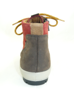 Legero - Damenschnürstiefel - Rot - Velour - GoreTex - Weite G Größe 7,0