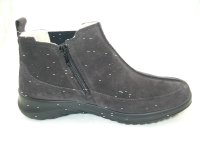 Legero - Damenstiefel - Grau - Velour - GoreTex - Weite G Größe 6,0