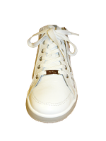 Ara - ROM- Damenschnürstiefel - Fresco-Weiss/Silber