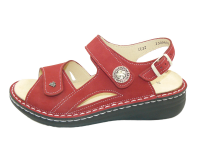 Finn Comfort Barbuda Damensandale Chili Nubuck  Größe 39