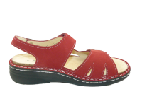 Finn Comfort Barbuda Damensandale Chili Nubuck  Größe 39