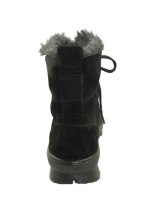 Legero - Damenschnürstiefel - NOVARA - Schwarz - Velour - Weite G Größe 6,0