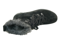 Legero - Damenschnürstiefel - NOVARA - Schwarz - Velour - Weite G Größe 6,0