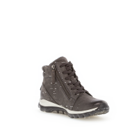 Gabor - Nubuk Oil - Damenschnürstiefel - dark-grey Grösse 5,0