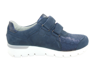 Waldläufer - K-Ramona - Damenklettschuh - marine  -  Weite K Größe 4,5