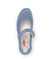 Gabor - Mesh Model/Dreamverlour- Damenspangenschuh - jeans Grösse 7,5