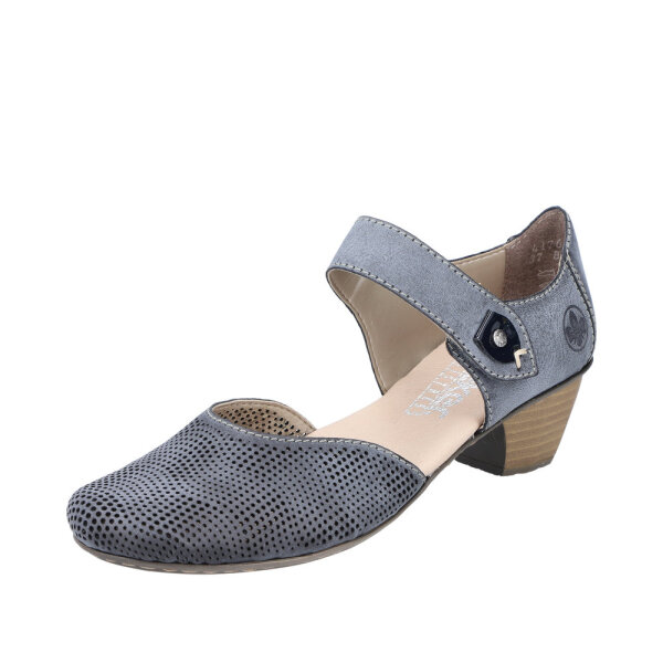 Rieker Damenslipper blau