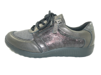 Waldläufer - M-Ira - Damenschnürschuh - Stretch - schiefer carbon - Weite M  Größe 6,5