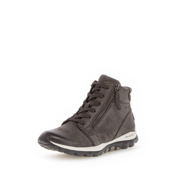 Gabor - Nubuk DriTan - Damenschnürstiefel - dark-grey Grösse 6,0