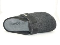 Rohde - Rodigo-H - Pantolette mit Kaltfutter - Filz - Schwarz  Größe 45