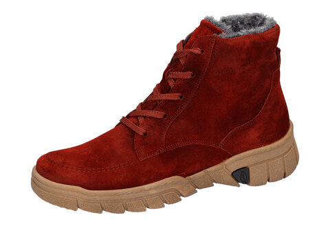 Waldläufer H-Lumi Damensschnürstiefel Rum (Rot) Weite H