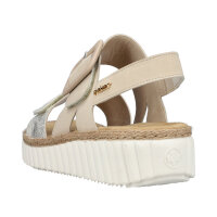 Rieker Damensandale beige-gold/perle