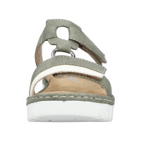Rieker Damenpantolette offwithe/schilff