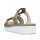 Rieker Damenpantolette offwithe/schilff