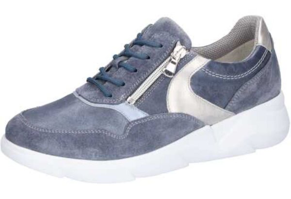 Waldläufer K-Funky Damenschnürschuh jeans sky taupe Weite K