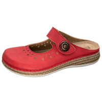 Fischer Damen-Pantolette Rot