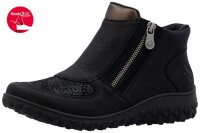 Rieker - Damenstiefelette - schwarz/black-flower/antik