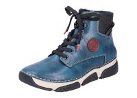 Rieker - Damenschnürstiefel - petrol/wine/schwarz