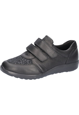 Waldläufer - M-Ira - Damenklettschuh - schwarz - Weite M