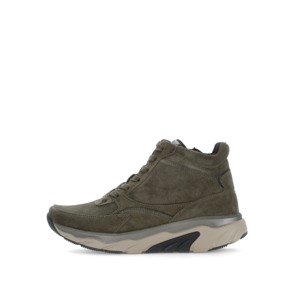 Gabor - Damenschnürstiefel - Velour - oliv/forest