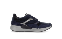 Gabor - Rollingsoft - Damenschnürer - Velour/Nubuk - dkblau/antiksilber