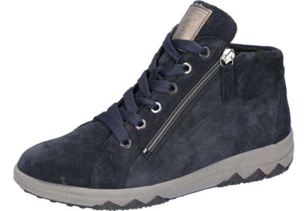 Waldläufer H-Teresa Damenschnürstiefel deepblue schiefer Weite H