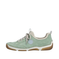 Rieker Damenslipper mint/bleu/perlcreme