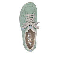 Rieker Damenslipper mint/bleu/perlcreme