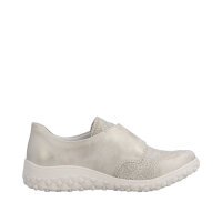 Rieker Damenklettschuh muschel/creme-flower/cliff