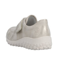 Rieker Damenklettschuh muschel/creme-flower/cliff