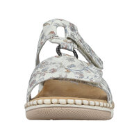 Rieker Damenpantolette hellgrau-multi