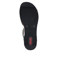 Rieker Damensandale shell/beige/lightgold/schwarz
