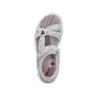 Rieker Damensandale hellgrau-multi/perlcloud