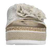 Rieker Damenpantolette offwithe-gold/muschel