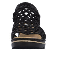 Rieker Damensandale schwarz