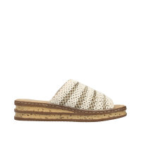 Rieker Damenpantolette creme-gold/ginger