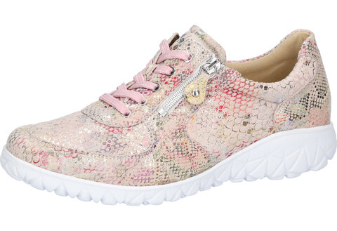 Waldläufer - Havy-Soft - Damenschnürer - Summerstretch rosa -  Weite H