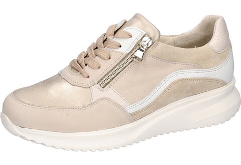 Waldläufer K-Janka Damenschnürschuh perl lightgold Weite K