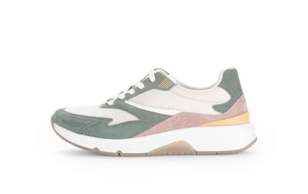 Gabor - Mesh/Vel/Nappa - Damenschnürer - beige/green/weiss k.