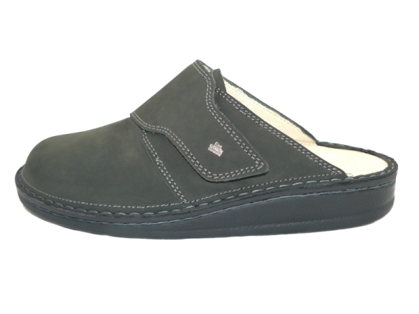 Finn Comfort Amalfi Herrenpantolette Grigio Nubuk