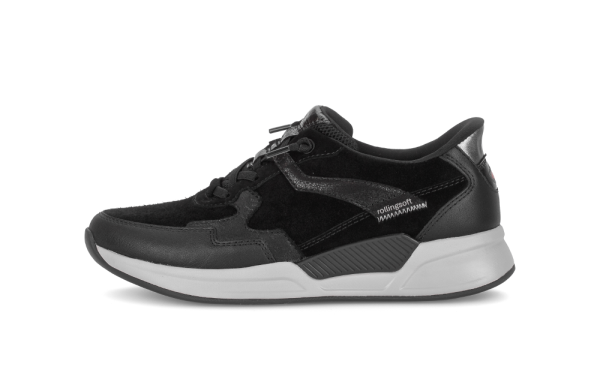 Gabor - Velour/Foular/Mesh - Damenschnürer - black
