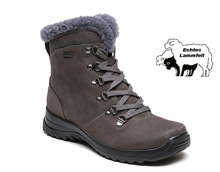 G Comfort - Comfort - Damenschnürstiefel - Grau - Tex